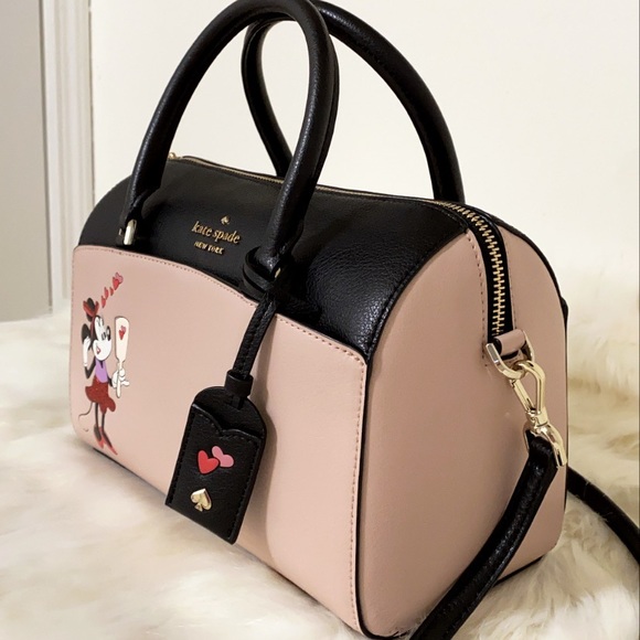 New💃Kate Spade Minnie Mouse duffel bag Satchel - Picture 4 of 9